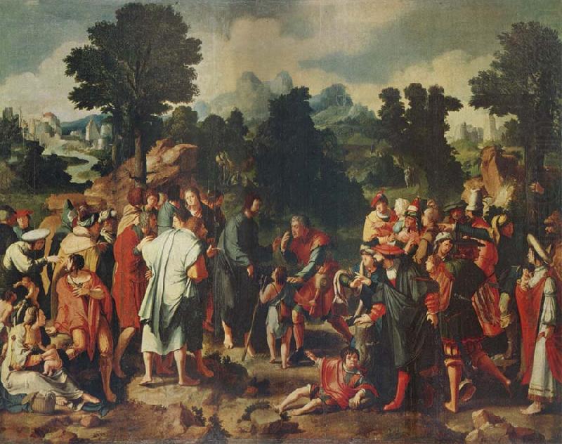 Lucas van Leyden THe Healing of the Blind man of Jericho china oil painting image